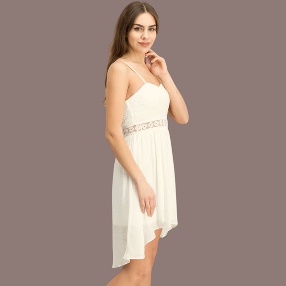 BCX Lace Illusion High-Low Dress - Picture 2 of 7